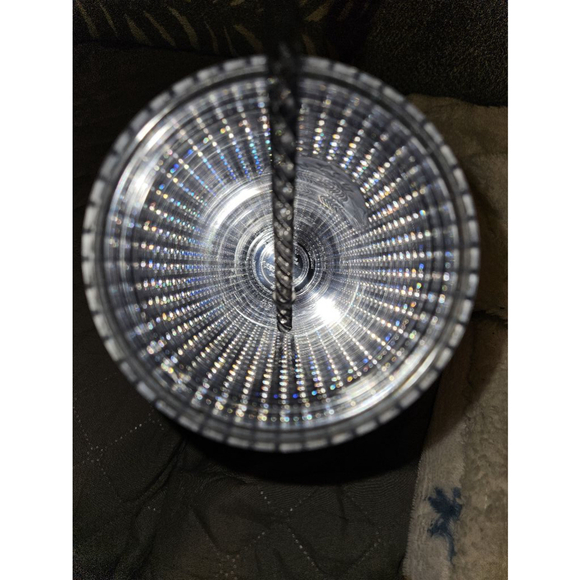 Starbucks 2023 Holiday Silver Chrome Grid Tumbler 24oz Venti Size New - Picture 6 of 8